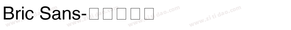 Bric Sans字体转换